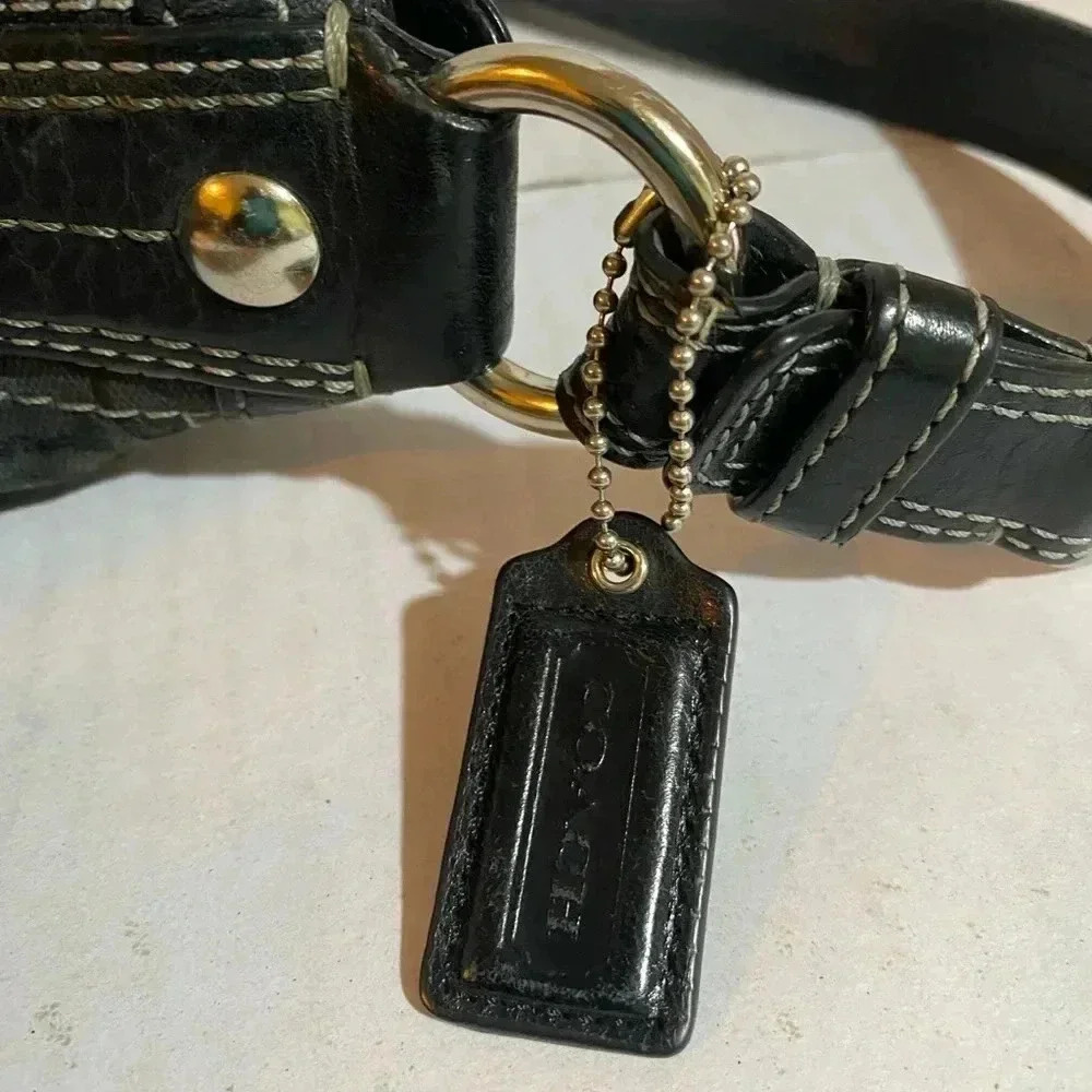 Coach Cc Signature Canvas Print Satchel Handbag - image 4